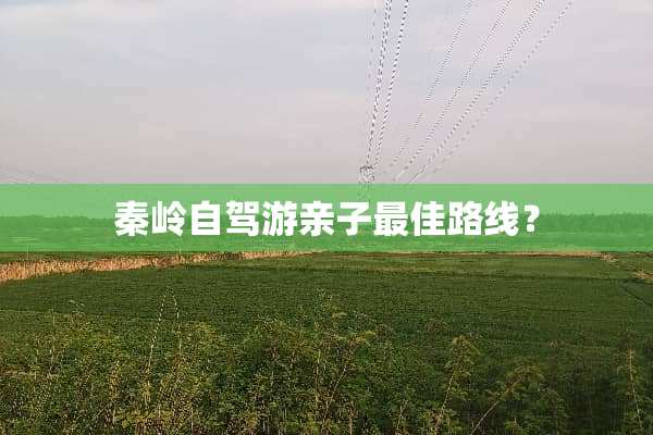 秦岭自驾游亲子最佳路线？