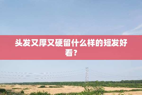 头发又厚又硬留什么样的短发好看？