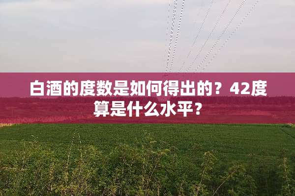 白酒的度数是如何得出的？42度算是什么水平？