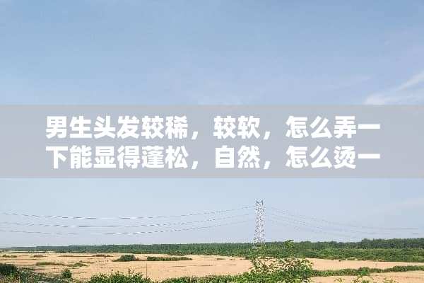 男生头发较稀，较软，怎么弄一下能显得蓬松，自然，怎么烫一下比较好？纹理怎么样？