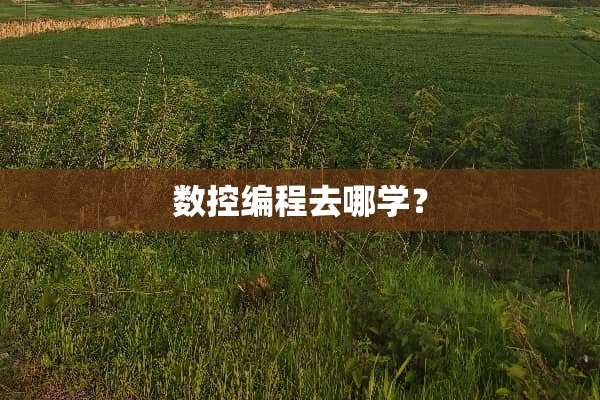 数控编程去哪学？