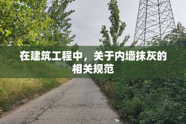 在建筑工程中，关于内墙抹灰的相关规范