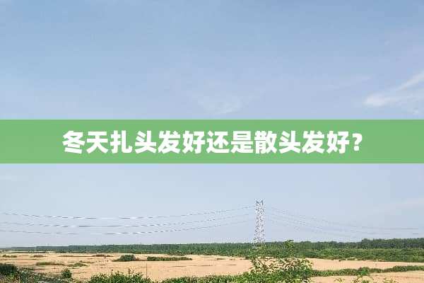 冬天扎头发好还是散头发好？