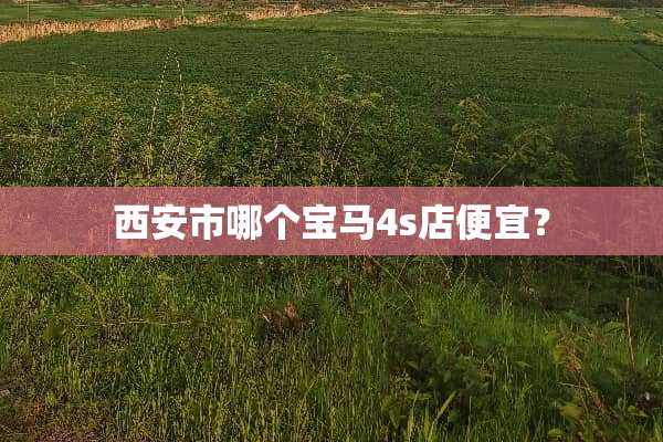 西安市哪个宝马4s店便宜？