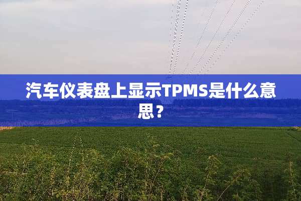 汽车仪表盘上显示TPMS是什么意思？