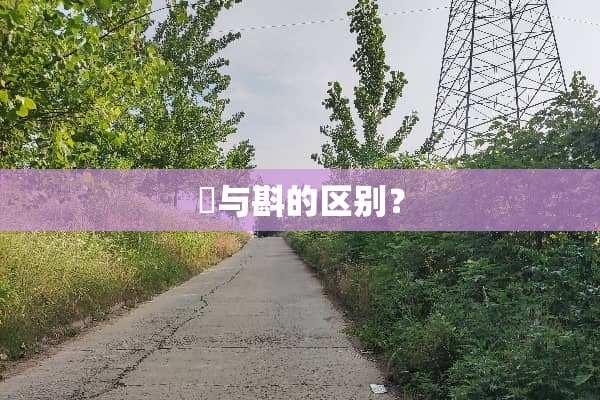 酙与斟的区别？