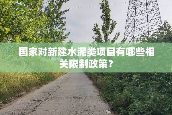 国家对新建水泥类项目有哪些相关限制政策？