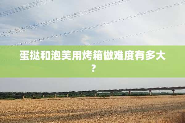 蛋挞和泡芙用烤箱做难度有多大？