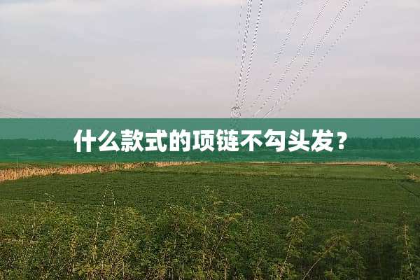 什么款式的项链不勾头发？