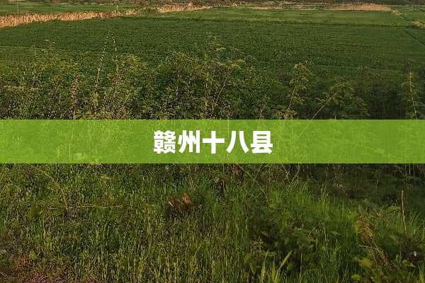 赣州十八县