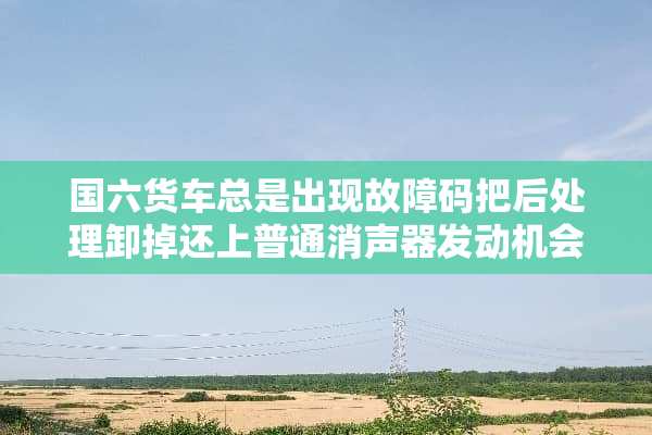 国六货车总是出现故障码把后处理卸掉还上普通消声器发动机会会怎样？