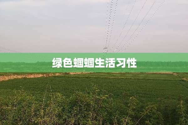 绿色蝈蝈生活习性