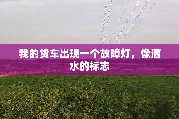 我的货车出现一个故障灯，像洒水的标志