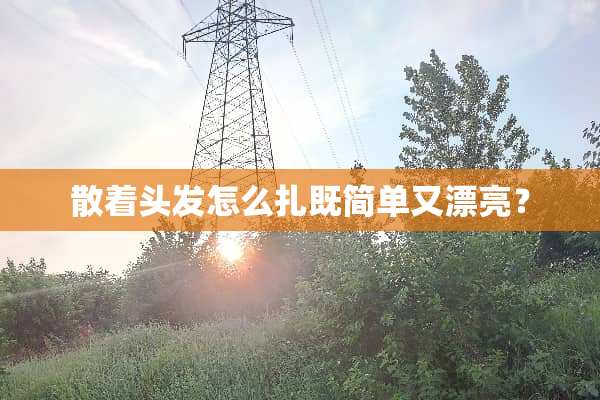 散着头发怎么扎既简单又漂亮？