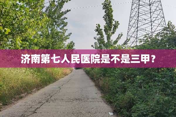 济南第七人民医院是不是三甲？
