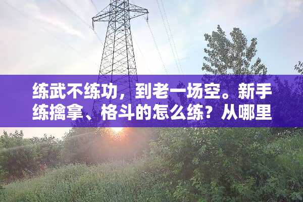 练武不练功，到老一场空。新手练擒拿、格斗的怎么练？从哪里开始练？