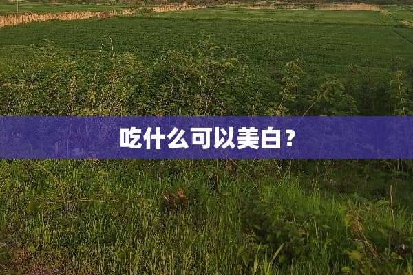 吃什么可以美白？