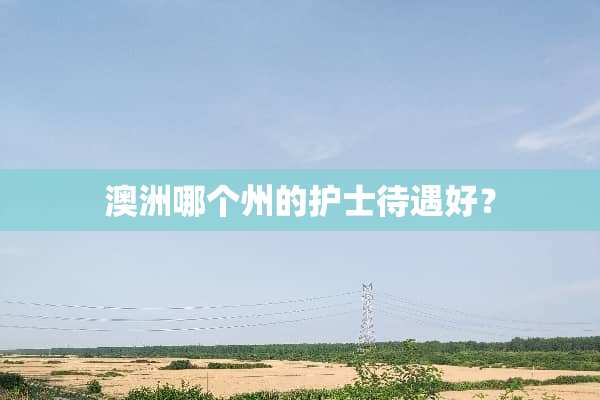 澳洲哪个州的护士待遇好？