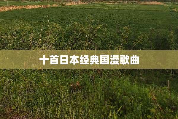 十首日本经典国漫歌曲