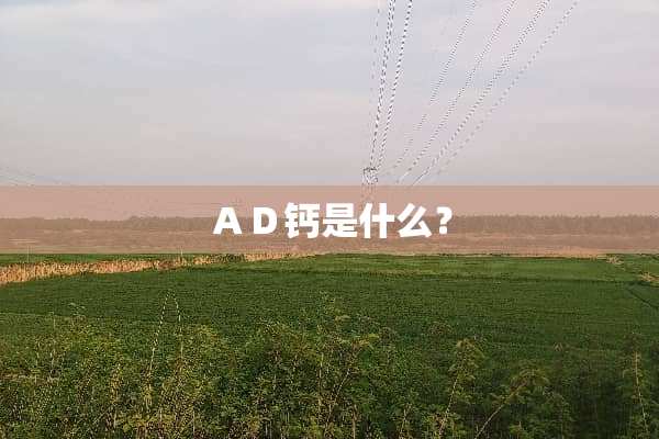 ＡＤ钙是什么？