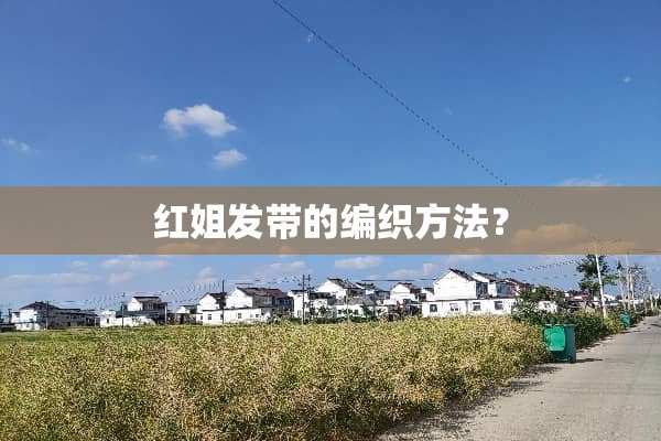 红姐发带的编织方法？