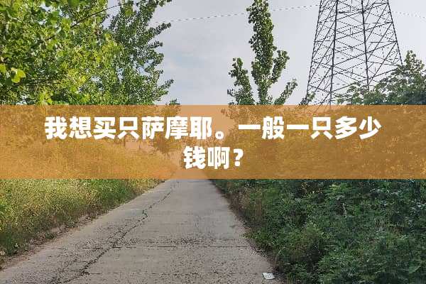 我想买只萨摩耶。一般一只多少钱啊？