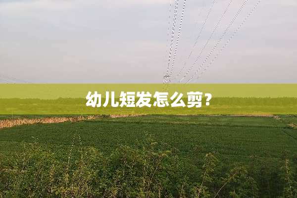 幼儿短发怎么剪？