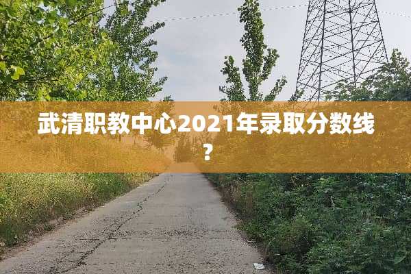 武清职教中心2021年录取分数线？