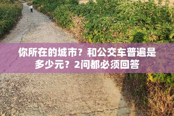 你所在的城市？和公交车普遍是多少元？2问都必须回答