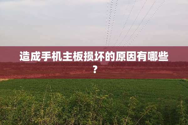 造成手机主板损坏的原因有哪些？