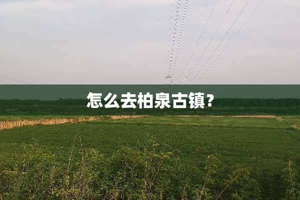 怎么去柏泉古镇？