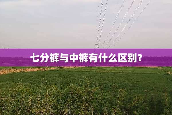 七分裤与中裤有什么区别？