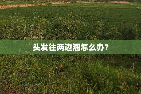 头发往两边翘怎么办？