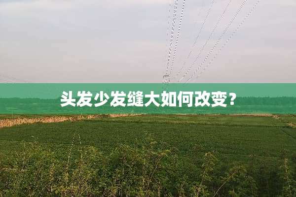 头发少发缝大如何改变？