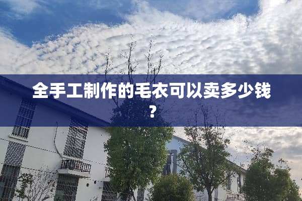 全手工制作的毛衣可以卖多少钱？