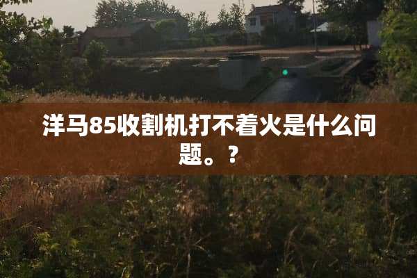 洋马85收割机打不着火是什么问题。？