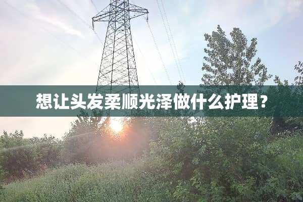想让头发柔顺光泽做什么护理？