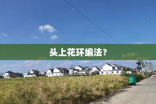 头上花环编法？