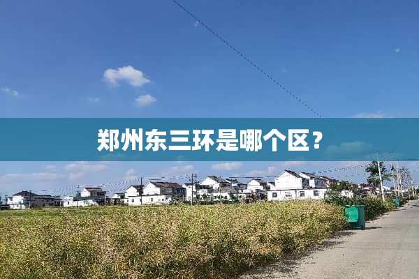 郑州东三环是哪个区？