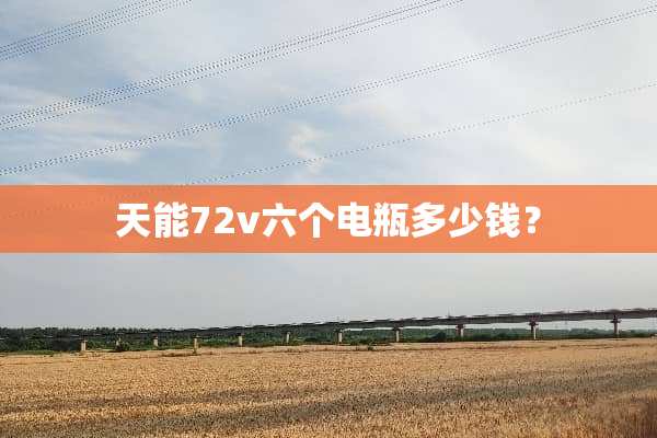 天能72v六个电瓶多少钱？