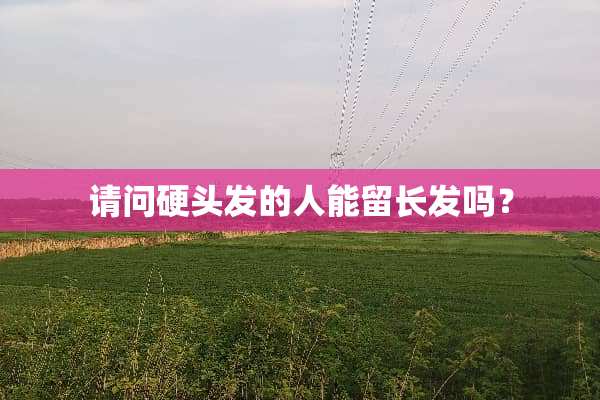 请问硬头发的人能留长发吗？