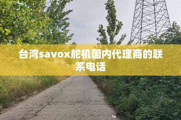 **savox舵机国内代理商的联系电话