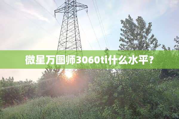 微星万图师3060ti什么水平？