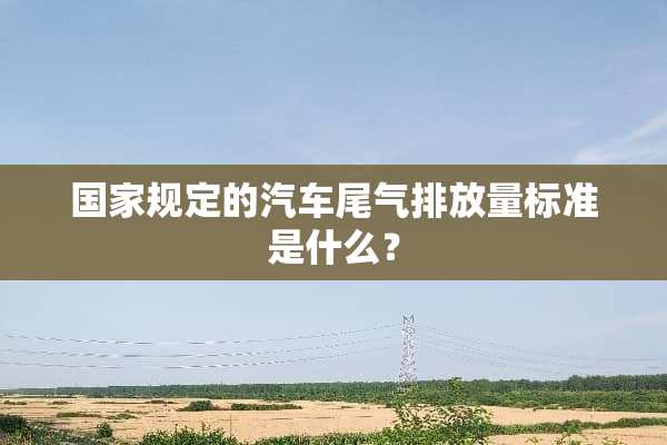 国家规定的汽车尾气排放量标准是什么？