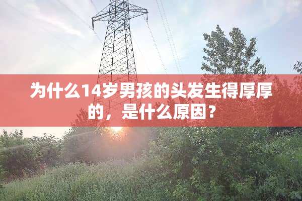 为什么14岁男孩的头发生得厚厚的，是什么原因？
