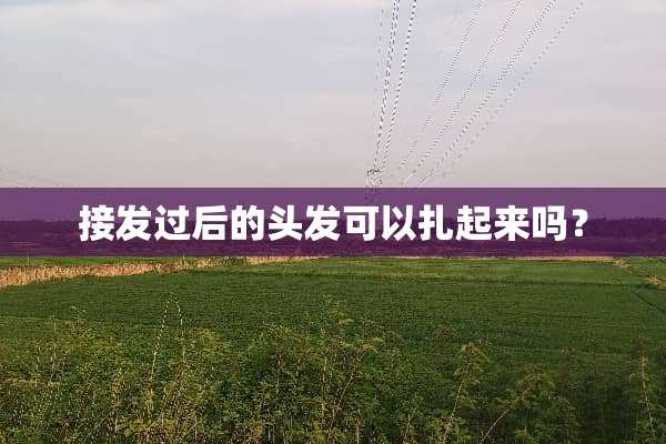 接发过后的头发可以扎起来吗？