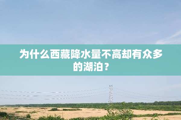 为什么西藏降水量不高却有众多的湖泊？