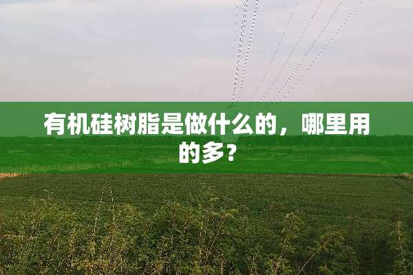 有机硅树脂是做什么的，哪里用的多？