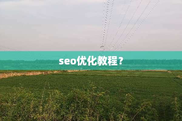 seo优化教程？