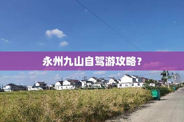永州九山自驾游攻略？